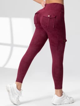 Pockets Gym Leggings Women High Waist Fashion Fitness Pants Skinny Stretch Outdoors Comfortable Sport Leggings