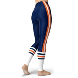 Women Striped Plus Size Leggins Hagh Waist Skinny Femme Gym Blue Leggins Shapewear Elastic Printed Workout Pants Outwear