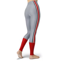 Women Striped Plus Size Leggins Hagh Waist Skinny Femme Gym Blue Leggins Shapewear Elastic Printed Workout Pants Outwear