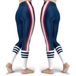 Women Striped Plus Size Leggins Hagh Waist Skinny Femme Gym Blue Leggins Shapewear Elastic Printed Workout Pants Outwear