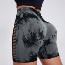 High Waist Lift Hip Elastic Women Leggings Casual Outdoors Running And Cycling Pants Yoga Workout Partial Tie-dye Sports Legging