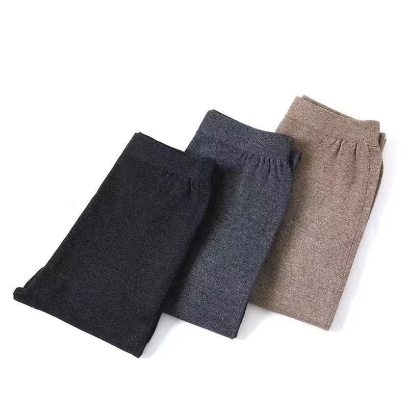 Women's Wool Leggings Slim Pants High Waist Autumn and Winter Cashmere Casual Knitted Pencil Pants Korean Thick Casual pants