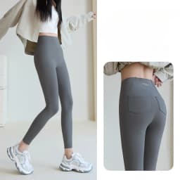 2025 New Shark Pocket Pants High Waist Abdomen in Women Yoga Pencil Pants Slim Thin Casual Sports Fitness Leggings Stretch Tight