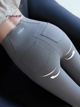 2025 New Shark Pocket Pants High Waist Abdomen in Women Yoga Pencil Pants Slim Thin Casual Sports Fitness Leggings Stretch Tight
