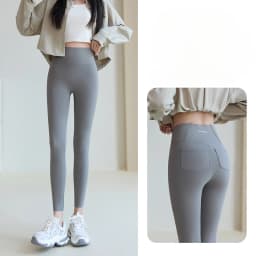 2025 New Shark Pocket Pants High Waist Abdomen in Women Yoga Pencil Pants Slim Thin Casual Sports Fitness Leggings Stretch Tight