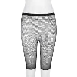 Sexy Women Adults Fishnet Mesh See Through High Waisted Knee Length Legging Half Pants for Legging Pants Nightwear