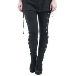 Gothic Leggings Black Vintage Women Punk Lace Up Bottoms Steampunk Pants Leggins Mujer Women Long Pencil Pants Trousers лосины