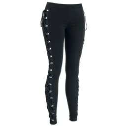 Gothic Leggings Black Vintage Women Punk Lace Up Bottoms Steampunk Pants Leggins Mujer Women Long Pencil Pants Trousers лосины