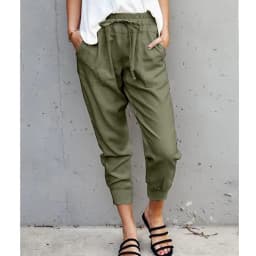 Pants Women Leggings New Pure Color Female Tall Waist Show Thin Trousers Nine Points Cheap Women Leggings OLN3386