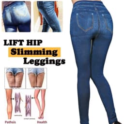 Women Gym Leggings Faux Denim Jeans Leggings Pocket Printing Leggings Casual High Waist Pencil Pants Slimming Push Up Pants