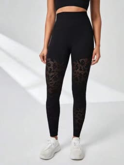 High Waist Seamless Leggings Solid Hollow Out Sportswear Tummy Control Breathable Gym Jogging Quick Dry Push Up Yoga Pants