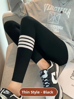 Pure Cotton High Waist Thin Women's Leggings Autumn Winter Fleece Lined Tight Pants Grey Color Base Layer Pants for Ladies