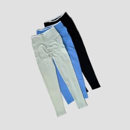 Women's Seamless Gym Solid Color Sports Pants White Edge Waist Tight High Waist Hip Lifting Pants Running Exercise Leggings