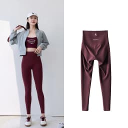 BIVIGAOS Spring Summer New Plum Red 3D Naked Feeling Sharkskin Leggings Women Slim Sexy Sport Yoga Push Up Fitness Leggings