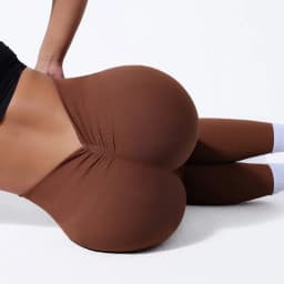 V-Back High Waisted Yoga Leggings Seamless Knit Tights for Women Quick Dry Butt Lifting Fashion Slim High Elastic Leggings