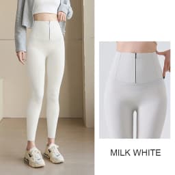 BIVIGAOS Spring Cool Brown Zipper Sharkskin Leggings Women High Waist Micro Pressure Butt Lifter Tight Fit Casual Sport Leggings