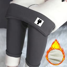 Women's High Waisted Thermal Leggings Sherpa Fleece Lined Tummy Control Winter Running Pants Slimming Warm Wear for Cold Weather