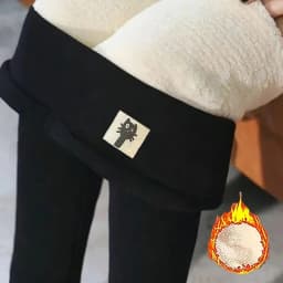 Women's High Waisted Thermal Leggings Sherpa Fleece Lined Tummy Control Winter Running Pants Slimming Warm Wear for Cold Weather