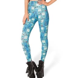 4XL Design Punk Rock Fashion Women Digital Print Galaxy Leggings Alice in Wonderland Blood Camouflage Pants Legging GL-22