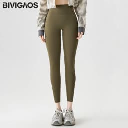 BIVIGAOS Spring Summer New Colourful Seamless Sharkskin Leggings Women Thin Elastic Tight-Fitting Sexy Sports Fitness Leggings