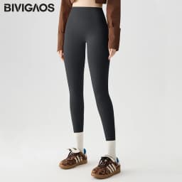 BIVIGAOS Spring Summer New Colourful Seamless Sharkskin Leggings Women Thin Elastic Tight-Fitting Sexy Sports Fitness Leggings