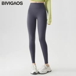 BIVIGAOS Spring Summer New Colourful Seamless Sharkskin Leggings Women Thin Elastic Tight-Fitting Sexy Sports Fitness Leggings