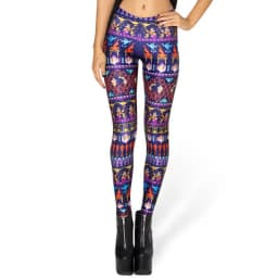 Summer Women Mermaid Printed Galaxy Leggings Animal Donald Duck Cartoon Characters  Legging Pants Black Milk Leggins G L-1467