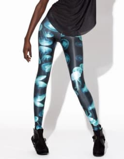 UPTOAILEI Quality Women Galaxy Elastic Tight Trouser Black Green Mermaid Printed Leggings Black Milk Leggins Summer
