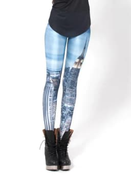 UPTOAILEI Quality Women Galaxy Elastic Tight Trouser Black Green Mermaid Printed Leggings Black Milk Leggins Summer