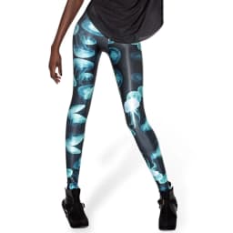 UPTOAILEI Quality Women Galaxy Elastic Tight Trouser Black Green Mermaid Printed Leggings Black Milk Leggins Summer