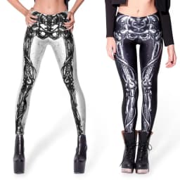 UPTOAILEI Quality Women Galaxy Elastic Tight Trouser Black Green Mermaid Printed Leggings Black Milk Leggins Summer
