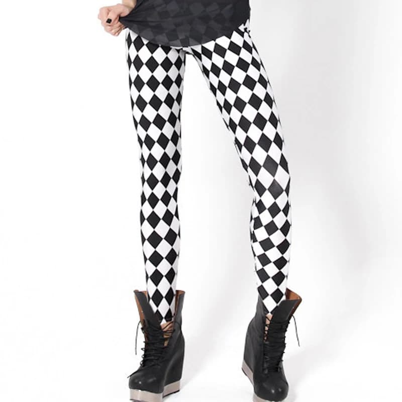 Summer Women Plaid Printing Women Galaxy Leggings Fitness Sportswear Clothes For Ladies Gym leggins Fashion Pants GL83