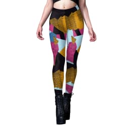 Nadanbao Sally Jack Halloween Leggings Women Movie Cosplay Pants Patchwork Pattern Party Trousers Casual Sexy Skinny Tights