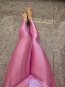 Glossy Shiny High Waist Yoga Pants Tight Women Workout Sports Leggings Fitness Plus Size Gym Trousers