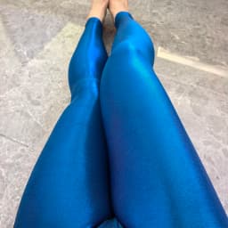 Glossy Shiny High Waist Yoga Pants Tight Women Workout Sports Leggings Fitness Plus Size Gym Trousers