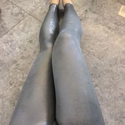 Glossy Shiny High Waist Yoga Pants Tight Women Workout Sports Leggings Fitness Plus Size Gym Trousers