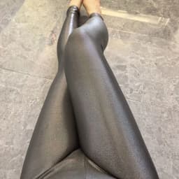 Glossy Shiny High Waist Yoga Pants Tight Women Workout Sports Leggings Fitness Plus Size Gym Trousers
