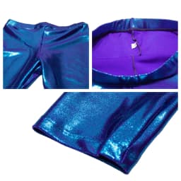 Glossy Shiny High Waist Yoga Pants Tight Women Workout Sports Leggings Fitness Plus Size Gym Trousers