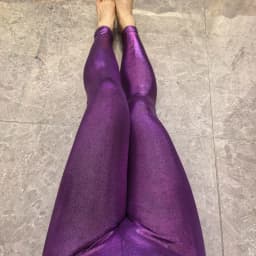 Glossy Shiny High Waist Yoga Pants Tight Women Workout Sports Leggings Fitness Plus Size Gym Trousers