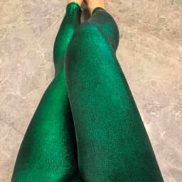 Glossy Shiny High Waist Yoga Pants Tight Women Workout Sports Leggings Fitness Plus Size Gym Trousers