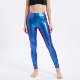 Glossy Shiny High Waist Yoga Pants Tight Women Workout Sports Leggings Fitness Plus Size Gym Trousers
