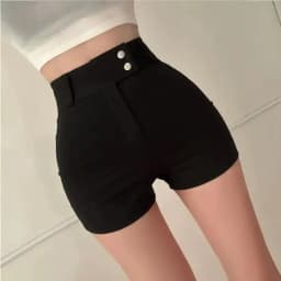 White Spicy Girl Short Pants Women Summer 2026 New High Waist Slim Fit Korean Style Versatile Elastic Slimming Butt Covering ...