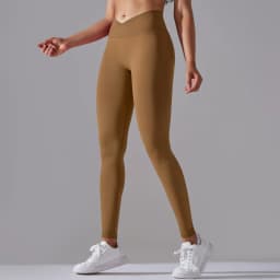 Seamless Yoga Pant Cross Over Waistband Sports Fitness Legging Women High Waist Gym Scrunch Butt Running Workout Leggings