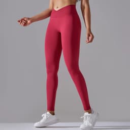 Seamless Yoga Pant Cross Over Waistband Sports Fitness Legging Women High Waist Gym Scrunch Butt Running Workout Leggings