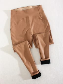 Winter Thin Fleece Pu Leather Leggings For Women High Waist Stretch Basic Faux Leather Pants Velvet Black PU Warm Legging Women