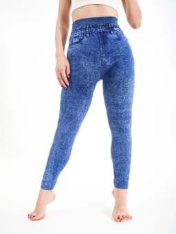 Grinding White Imitation Denim Casual Tight Pants Women's Legging high Stretch Fitness Yoga Pants Sexy Nine Point Pencil Pants