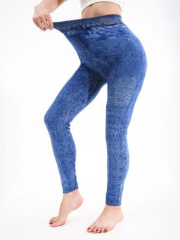 Grinding White Imitation Denim Casual Tight Pants Women's Legging high Stretch Fitness Yoga Pants Sexy Nine Point Pencil Pants