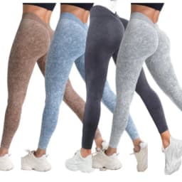 Frosted Water Wash Back V Waist Peach Hip Yoga Pants for Women Outdoor Sport Fitness Running Cycling Workout Tight Leggings