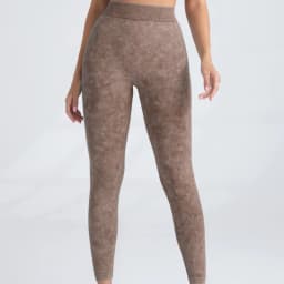 Frosted Water Wash Back V Waist Peach Hip Yoga Pants for Women Outdoor Sport Fitness Running Cycling Workout Tight Leggings