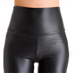 Super High Waist Legging for Women Faux Leather Matte Wide Waistband Good Stretchy Sexy Club Pants Long Tall 180